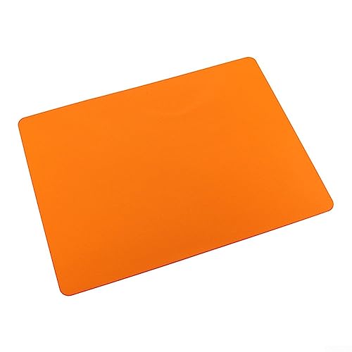 Silikon-Platzset, groß, quadratisch, Wärmedämmung, rutschfest, für Küchentheke, Tisch und mehr, wasserdicht und wiederverwendbar, 40 x 30 cm, Orange von Oniissy