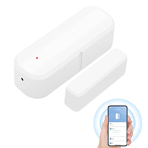 Tür-Fenster-Sensor, Smart Tuya Tür-Sensor-App, Echtzeit-Warnungen, drahtloser WLAN-Fensterkontaktsensor für Haussicherheit und Smart Home Automation, WLAN, 1 Stück von Oniissy