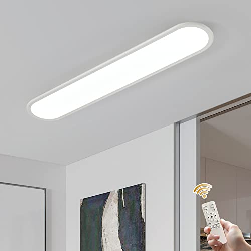 Oninio LED Deckenleuchte Lange Deckenlampe Dimmbare mit Fernbedienung Moderne Ultraschlanke Deckenleuchte für Schlafzimmer, Wohnzimmer, Flur, weiß 100cm Oninio LED Deckenleuchte Lange Deckenlampe Dimmbare mit Fernbedienung Moderne Ultraschlanke Deckenleuchte für Schlafzimmer, Wohnzimmer, Flur, weiß 100cm von Oninio