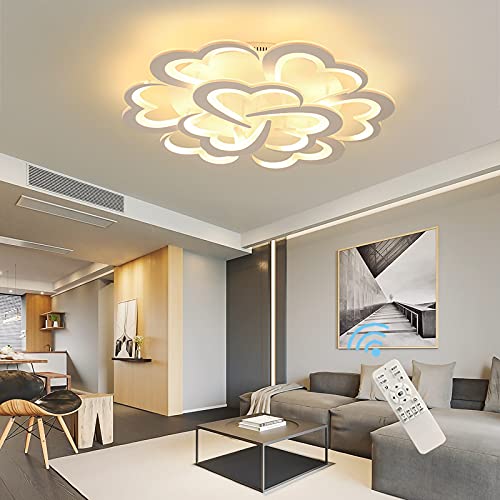 Oninio Modern LED Deckenleuchte Dimmbare Wohnzimmerlampe Deckenleuchte mit Fernbedienung für Wohnzimmer, Kinderzimmer, Schlafzimmer, 90 W von Oninio