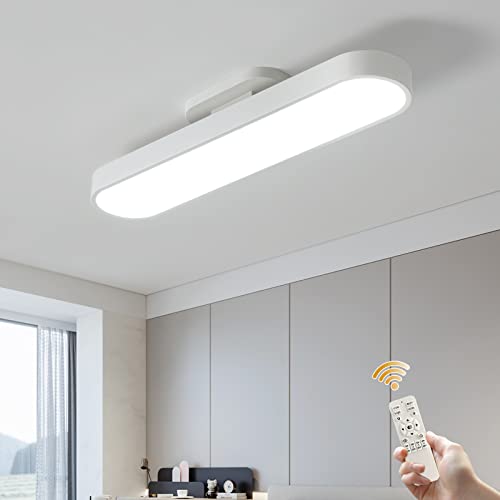 Oninio Moderne Deckenleuchte Dimmbare LED-Deckenleuchte mit Fernbedienung Verstellbare Deckenleuchte Lineare Acryl-Deckenleuchte Deckenleuchte für Wohnzimmer, Küche, Esszimmer, Schlafzimmer 70cm von Oninio