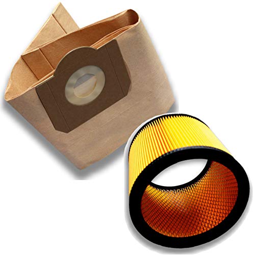 10 Staubsaugerbeutel + Filter geeignet Einhell BT-NTS 1300 A Nass-Trocken (ALDI) von Onkel-Toms-Stauboase