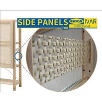 1x Side Panel Erweiterung Für Ikea Ivar 30cm | 3-Loch Höhe Seitenteil, Seitenpanel, Sichtschutz, Trennwand, Abschluss Inkl. Halterung von OnkelzDesign