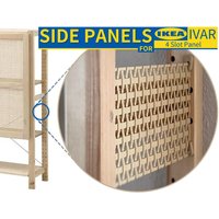 1x Side Panel Erweiterung Für Ikea Ivar 30cm | 4-Loch Höhe Seitenteil, Seitenpanel, Sichtschutz, Trennwand, Abschluss Inkl. Halterung von OnkelzDesign