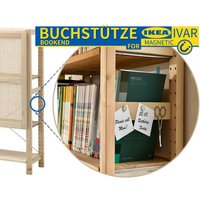 2x Buchstützen Für Ikea Ivar 30cm | With Magnets Inkl. Halterung Updated Version Pinnwand Notizen Board von OnkelzDesign