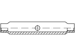 DIN 1478 Stahl SP galvanisch verzinkt Spannschlossmuttern aus Stahlrohr, geschlossene Form - Abmessung: SP M12 (1 Stück) von Online-Befestigungstechnik