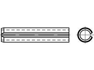 DIN 1481 1.4310 Spannstifte (Spannhülsen), schwere Ausführung - Abmessung: 5x40 (50 Stück) von Online-Befestigungstechnik