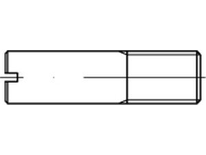 DIN 427 14 H Schaftschrauben mit Kegelkuppe und Schlitz - Abmessung: M6x20 (100 Stück) von Online-Befestigungstechnik