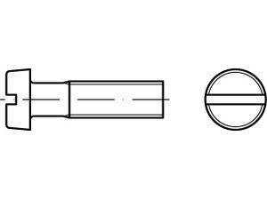 DIN 84 Kunststoff PA Zylinderschrauben mit Schlitz - Abmessung: M8x25 (200 Stück) von Online-Befestigungstechnik