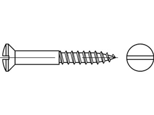 DIN 95 Messing 5 x 100 Ms S von Online-Befestigungstechnik