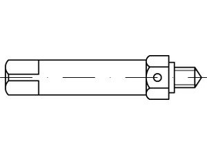 Stahl Typ 610 ENSAT-Eindreh-Werkzeug Typ 610, für Handmontage, oberflächenbündig - Abmessung: M4 (1 Stück) von Online-Befestigungstechnik