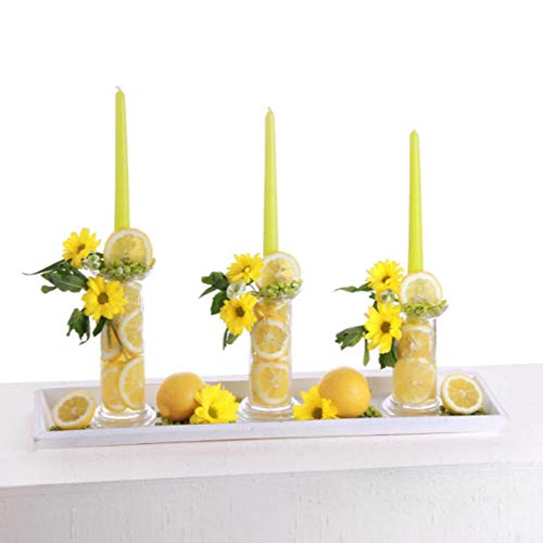 Online-Fuchs 3er Set Deko Kerzenständer zum Dekorieren/Basteln für Stumpenkerzen oder Stabkerzen - Ideal auch als Vase von Online-Fuchs