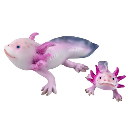 Online Fuchs Dekofigur niedliches Axelotl - Gartenfiguren aus Kunstharz (Polyresin) gefertigt, für außen geeignet, Teichdeko -15 oder 30 cm groß - kein Kuscheltier! (2er Set) von Online Fuchs