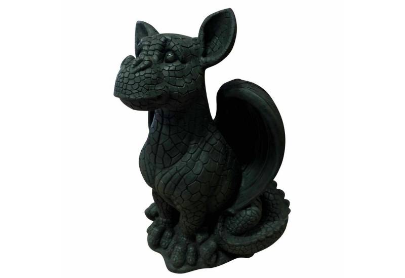 Online-Fuchs Gartenfigur großer Drache Deko Figuren Gargoyle Torwächter, Maße ca. 42 x 27 x 31 cm chinesische Mythologie Wappentier von Online-Fuchs