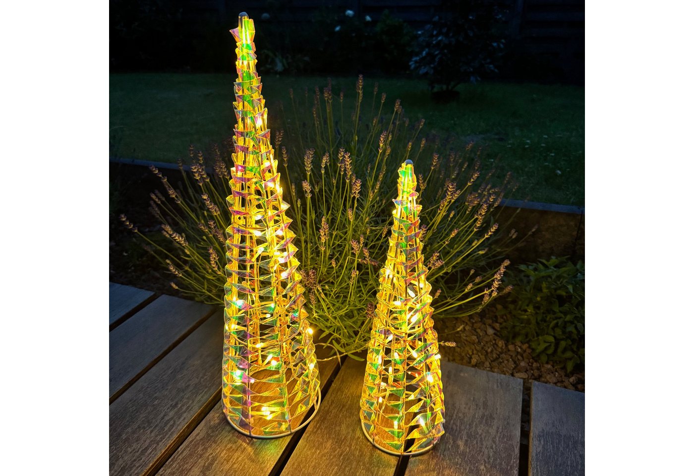 Online-Fuchs Künstlicher Weihnachtsbaum mit LED-Lichterkette und Folieneffekt - Weihnachtsdeko OUTDOOR, Tannenbaum, Leuchtbaum, Lichterbaum mit 6-Stunden Timer Online-Fuchs Künstlicher Weihnachtsbaum mit LED-Lichterkette und Folieneffekt - Weihnachtsdeko OUTDOOR, Tannenbaum, Leuchtbaum, Lichterbaum mit 6-Stunden Timer von Online-Fuchs