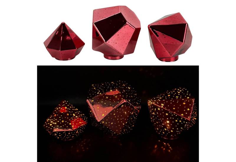 Online-Fuchs LED Dekoobjekt Stimmungslicht - 3 Diamanten aus Glas mit LED-Lichterkette & Timer, Dauerleuchten oder sichter Funkeleffekt, warmweiße LED-Beleuchtung, inklusive praktischer 6-Stunden Timerfunktion Online-Fuchs LED Dekoobjekt Stimmungslicht - 3 Diamanten aus Glas mit LED-Lichterkette & Timer, Dauerleuchten oder sichter Funkeleffekt, warmweiße LED-Beleuchtung, inklusive praktischer 6-Stunden Timerfunktion von Online-Fuchs