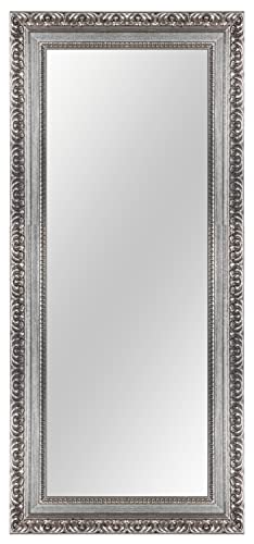 Online-GalleryKing Wandspiegel nach Maß 70 x 110 cm Alt-Silber Barock Shabby Vintage für | Flur | Badezimmer | Wohnzimmer | Schlafzimmer | Spiegel Rahmen OGK-EH30 von Online-GalleryKing