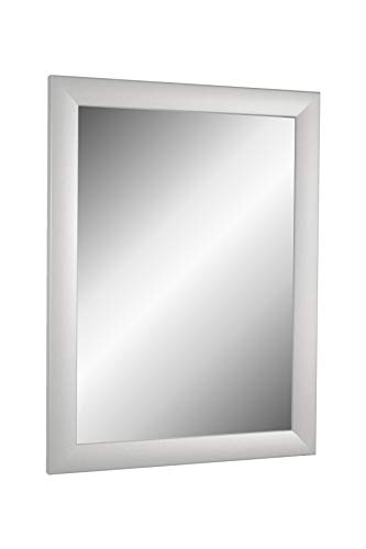 TheMIRROR – Gerahmter Wandspiegel aus echtem Glas 35 x 155 cm – Maßanfertigung in Silber matt Ideal als Flur- oder Salonspiegel – Inkl. Metallaufhängern und Montagematerial von Online-GalleryKing