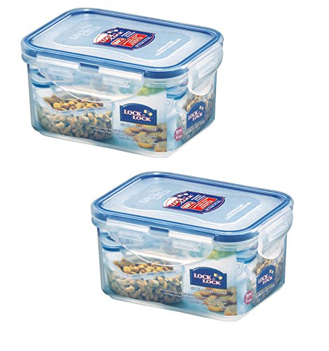 Lock and Lock Kleine Vorratsdosen, 470 ml, 2 Stück von Online Kitchenware