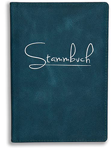 Stammbuch Leder Ocean Blau Stammbuch der Familie Maji Hochzeit von online-stammbuch