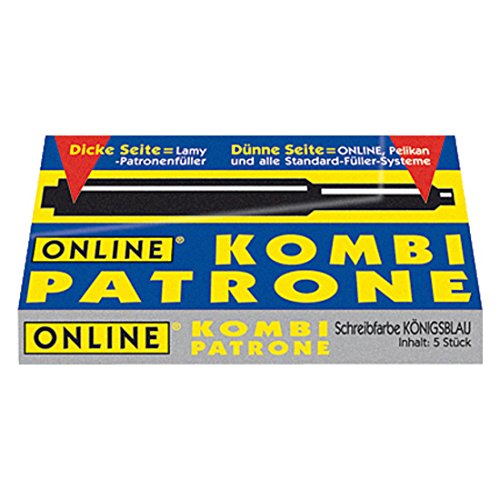 2 Packungen Online 5 Kombitintenpatronen blau mit Rabazzi Sammelpunkten von Online