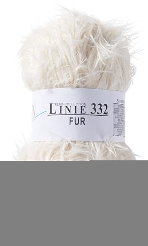 ONline Fell-Wolle Trend-Collection Linie 332 FUR Nadelstärke 6-7 50g Farbe 01 von Online