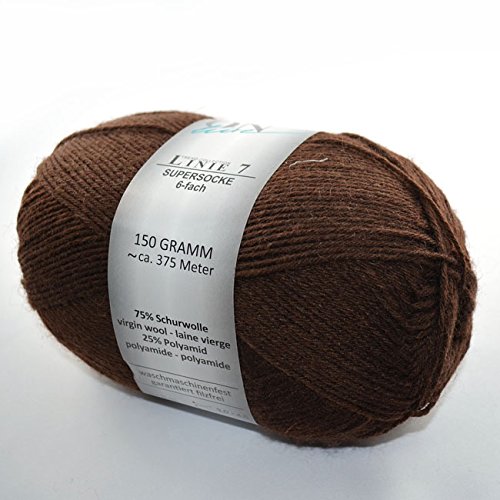 ONline Linie 7 Supersocke 6-fach 0014 150g Sockenwolle von Online