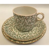 Seltenes 3-Teiliges Teeservice Aus Dem Frühen 19.jh., Bestehend Tasse, Teller Und Untertasse von OnlineAntiques