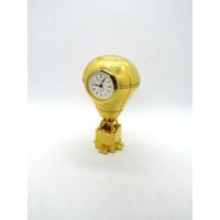 Vintage Messing Ballon Uhr/Uhr Massiv Quarz Ornament Miniatur Neuheit Sammler Schreibtisch von OnlineRetroEmporium