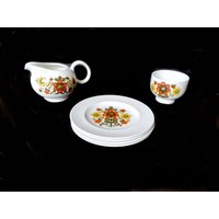 Vintage Tee Set/Seltene Espresso Retro Kaffee Ironstone Set 6 X Satz Von Jessie Tait J & G Meakin Fleur Set Vintage Tee Set/Seltene Espresso Retro Kaffee Ironstone Set 6 X Satz Von Jessie Tait J & G Meakin Fleur Set von OnlineRetroEmporium