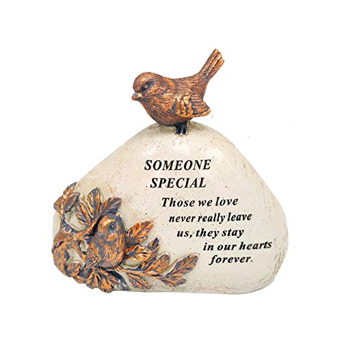 Gedenktafel mit Rotkehlchen-Motiv, graviert mit einem speziellen Sympathetischen Vers Gedenktafel mit Rotkehlchen-Motiv, graviert mit einem speziellen Sympathetischen Vers von OnlineStreet