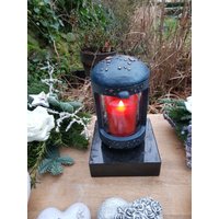 Kinderlaterne, Schöne Grablaterne Mit Mond Und Sternen, Bronze, Blau Ton, Sterne Bronze Kinderlaterne, Schöne Grablaterne Mit Mond Und Sternen, Bronze, Blau Ton, Sterne Bronze von Onlinehandel61