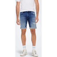 ONLY & SONS Jeansshorts "ONSPLY DARK-MID BLUE DES JOG 5150" von Only & Sons