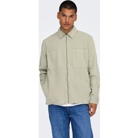 ONLY & SONS Langarmhemd "ONSALP 14W RLX 2PKT WASHD CORD LS ZIP" ONLY & SONS Langarmhemd "ONSALP 14W RLX 2PKT WASHD CORD LS ZIP" von Only & Sons