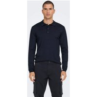 ONLY & SONS Polokragenpullover "ONSWYLER LIFE REG 14 LS POLO KNIT NOOS" von Only & Sons