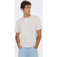 ONLY & SONS Rundhalsshirt "ONSKIAN LIFE REG SEERSUCKER SS TEE NOOS" von Only & Sons