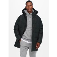 ONLY & SONS Steppjacke "ONSCARL LIFE LONG QUILTED COAT NOOS OTW", mit Kapuze von Only & Sons
