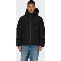ONLY & SONS Steppjacke "ONSELIJAH PCKT. HOOD JACKET OTW NOOS", mit Kapuze von Only & Sons