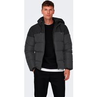 ONLY & SONS Steppjacke "ONSMARLON LIFE HOOD PUFFER JACKET OTW VD", mit Kapuze von Only & Sons