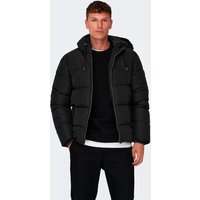 ONLY & SONS Steppjacke "ONSMARLON LIFE HOOD PUFFER JACKET OTW VD" mit Kapuze von Only & Sons