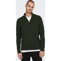 ONLY & SONS Strickpullover "ONSPHIL REG 12 STRUC HALF ZIP KNIT NOOS" von Only & Sons