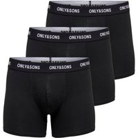 ONLY & SONS Trunk "ONSFITZ SOLID BLACK TRUNK 3PACK3854 NOOS", (Packung, 3 St.) von Only & Sons