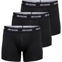 ONLY & SONS Trunk "ONSFITZ SOLID BLACK TRUNK 3PACK3854 NOOS" Packung, 3 Stk. tlg. von Only & Sons