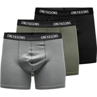 ONLY & SONS Trunk "ONSFITZ SOLID BLACK TRUNK 3PACK3854 NOOS", (Packung, 3 St.) von Only & Sons