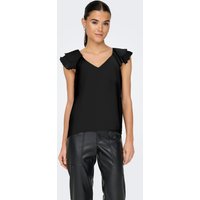 ONLY Blusenshirt "ONLASTA LIFE CAPSLEEVE V-NECK TOP PTM" von Only