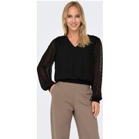 ONLY Blusenshirt "ONLELMIRA LIFE NEW DOBBY L/S TOP WVN" von Only
