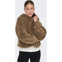 ONLY Fleecejacke "ONLSIENA TEDDY ANORAK LIFE CC OTW" mit Kapuze von Only