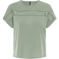 ONLY Kurzarmshirt "ONLFREE LIFE S/S LACE PANEL TOP JRS" von Only