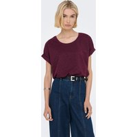 ONLY Kurzarmshirt "ONLMOSTER GLITTER S/S TOP NOOS JRS" mit Glitzerdetail von Only