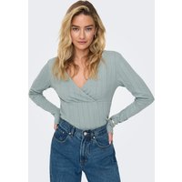 ONLY Langarmshirt "ONLCARLOTTA L/S WRAP TOP JRS" von Only